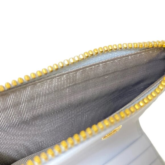 PRADA - Light Blue Multi Leather Bifold Wallet 525-071925 - Picture 4 of 5